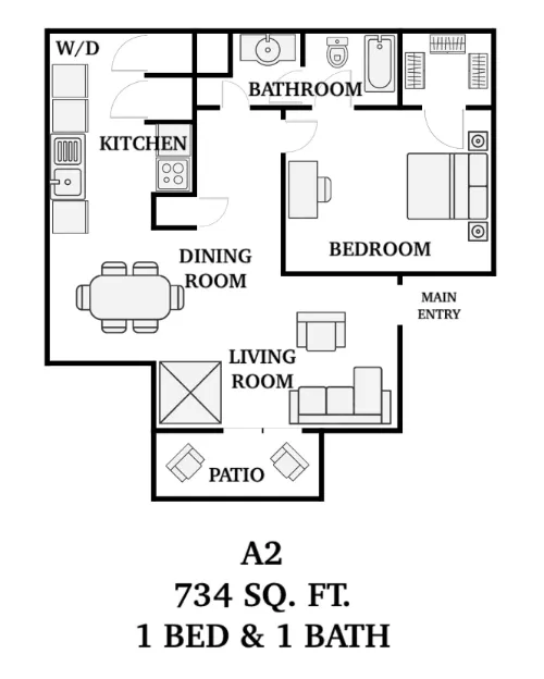 The Parks on Taylor Sherman Floorplan 2