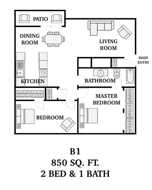 The Parks on Taylor Sherman Floorplan 4