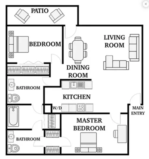 The Parks on Taylor Sherman Floorplan 5