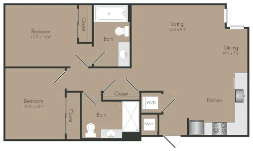 The Rail floor plan 1