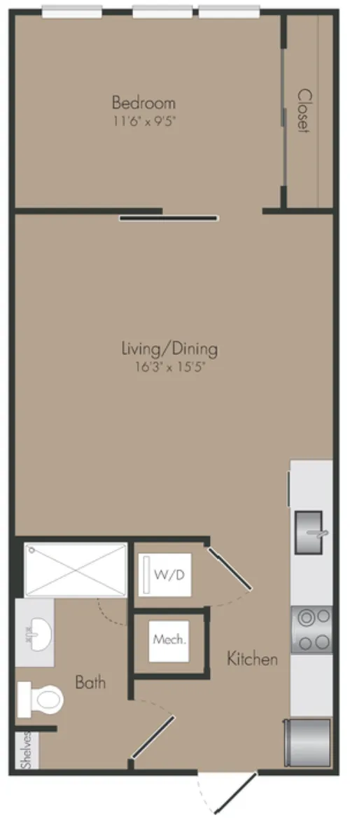 The Rail floor plan 3