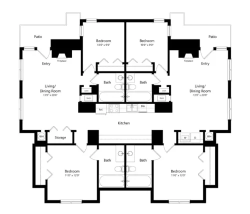 The Robinson on Melrose floorplan 3