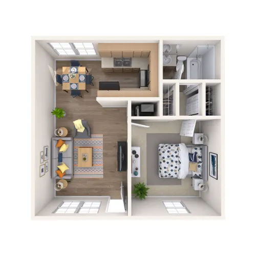 The Rosedale floor plan 1