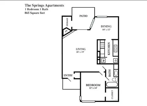 The Springs Garden Homes floorplan 1