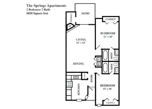 The Springs Garden Homes floorplan 2