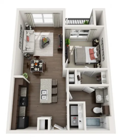 The Terrace At Walnut Creek floorplan 1