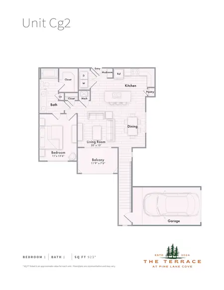 The Terrace at Pine Lake Cove Montgomery FloorPlan 10