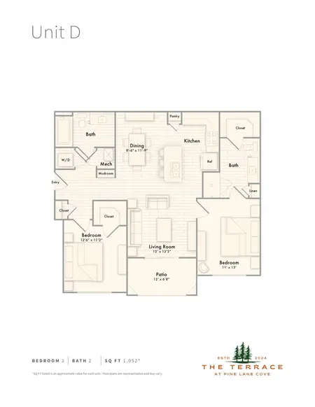 The Terrace at Pine Lake Cove Montgomery FloorPlan 12