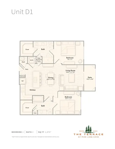 The Terrace at Pine Lake Cove Montgomery FloorPlan 13