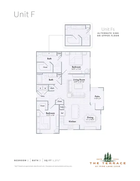 The Terrace at Pine Lake Cove Montgomery FloorPlan 17