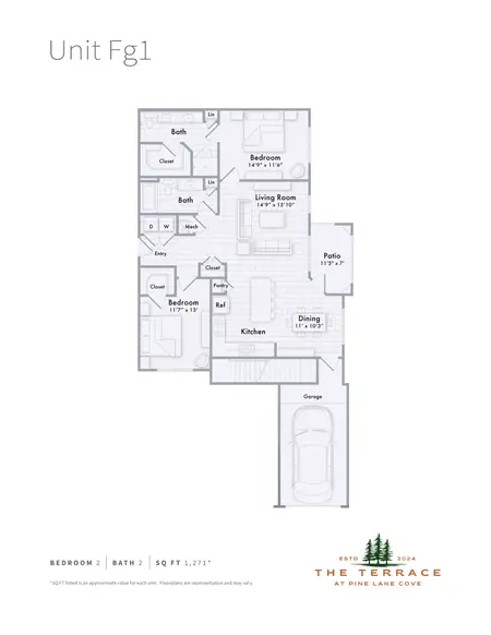 The Terrace at Pine Lake Cove Montgomery FloorPlan 18