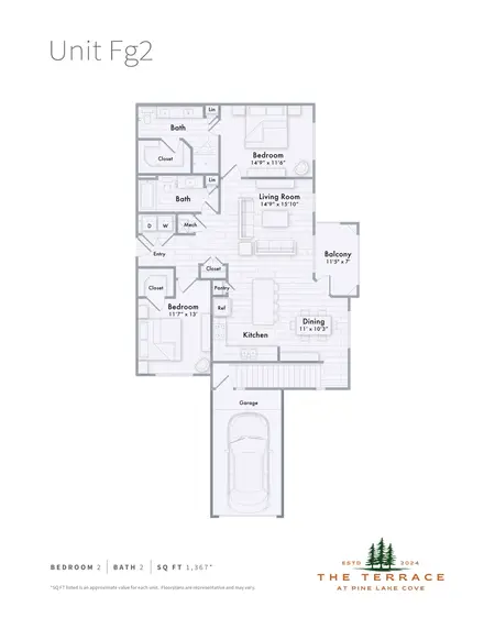 The Terrace at Pine Lake Cove Montgomery FloorPlan 19