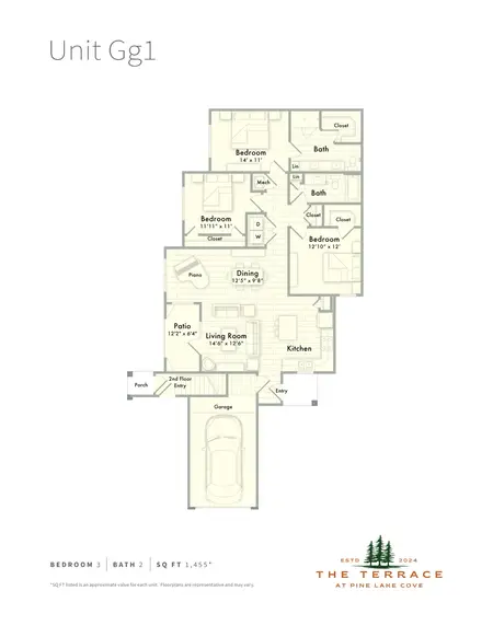 The Terrace at Pine Lake Cove Montgomery FloorPlan 20