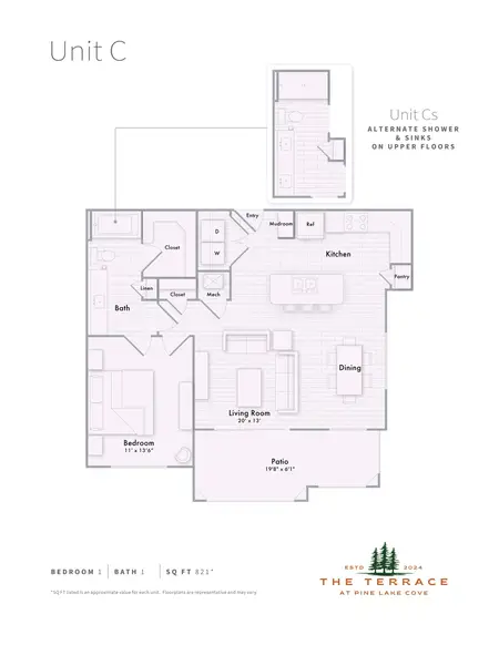 The Terrace at Pine Lake Cove Montgomery FloorPlan 6