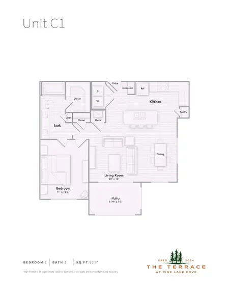 The Terrace at Pine Lake Cove Montgomery FloorPlan 8