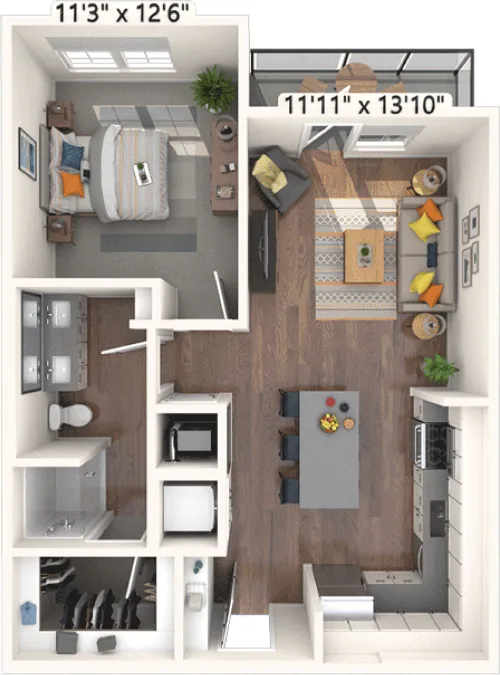 The Weaver floor plan 1