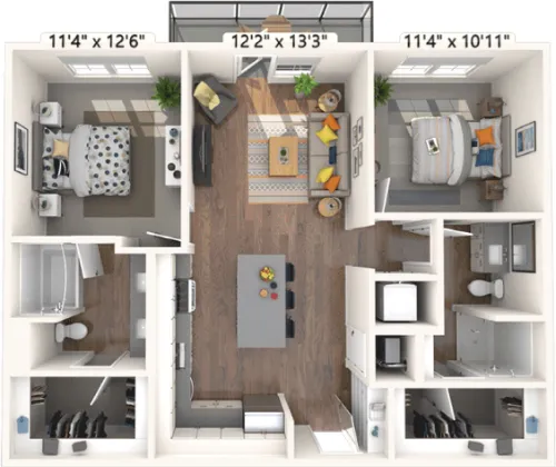 The Weaver floor plan 1