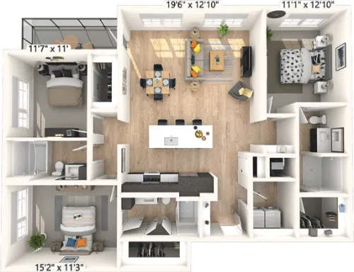 The Weaver floor plan 1