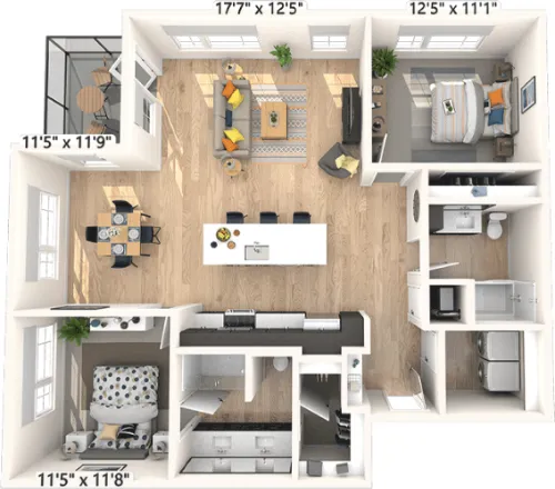 The Weaver floor plan 3