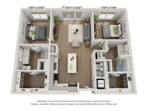 Trailhead floor plan 3