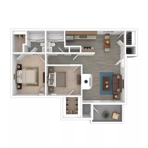 Turtle Creek Apartments Sherman Floorplan 1