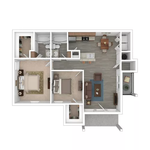 Turtle Creek Apartments Sherman Floorplan 3