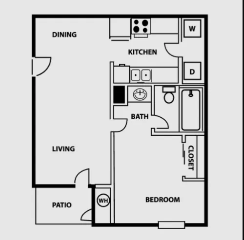 Vibe on Riverside floor plan 1