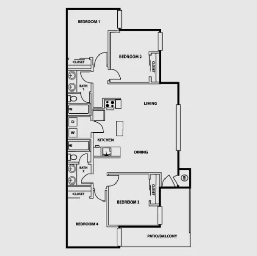 Vibe on Riverside floor plan 4