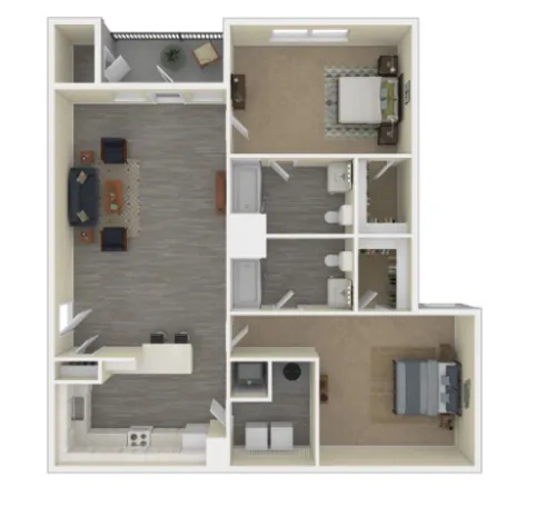 Villages at East Riverside floor plan 1