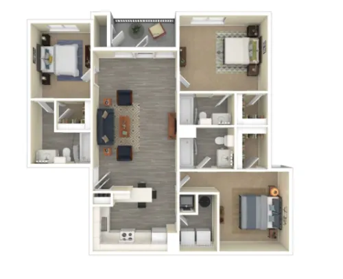 Villages at East Riverside floor plan 2