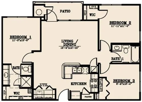 Villas on Sixth floor plan 3