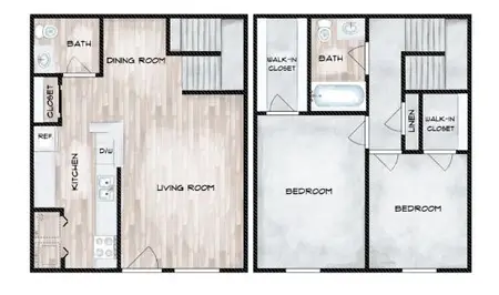 Wood Trail-Bryan Apartments FloorPlan 2