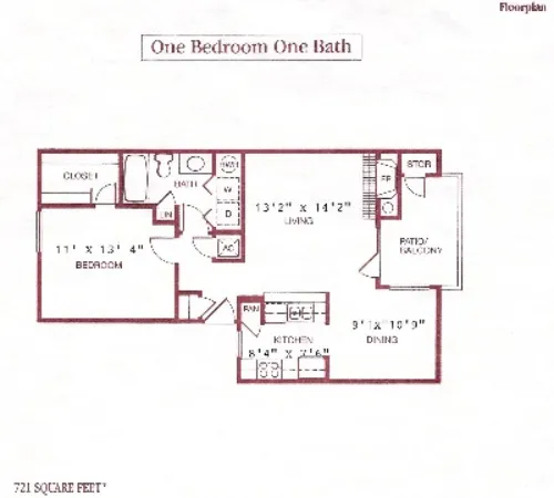 Woodcreek Apartments Floorplan 3