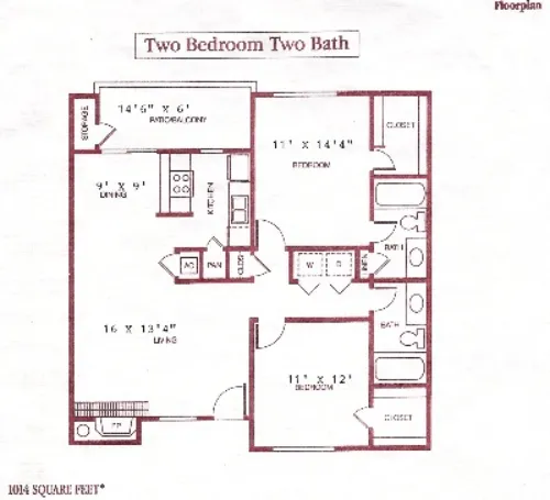 Woodcreek Apartments Floorplan 5