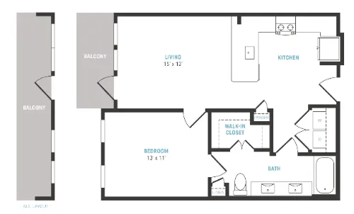 Alexan Braker Pointe floor plan 1