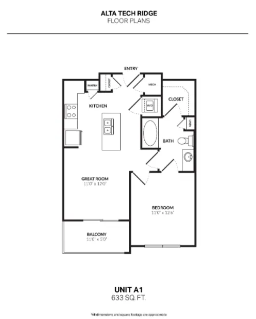 Altair Tech Ridge floor plan 1