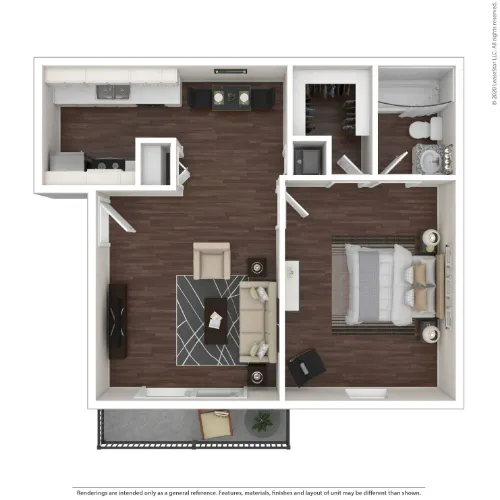 Austin Midtown floor plan 1