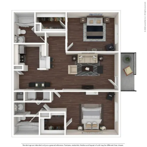 Austin Midtown floor plan 4