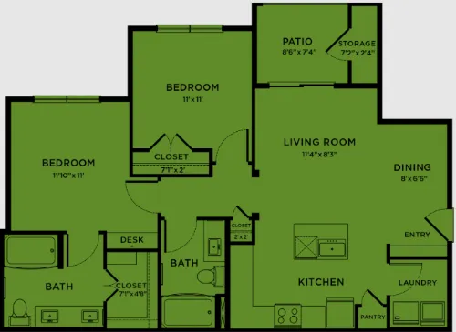 Bridge at Paloma floor plan 1