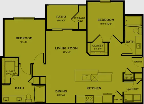 Bridge at Paloma floor plan 2