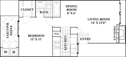 Bridge at Sterling Village floor plan 1