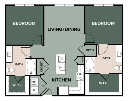 Broadstone North ATX floor plan 1