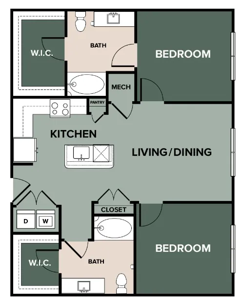 Broadstone North ATX floor plan 2