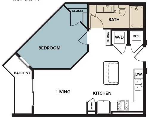 Broadstone North Lamar floor plan 10