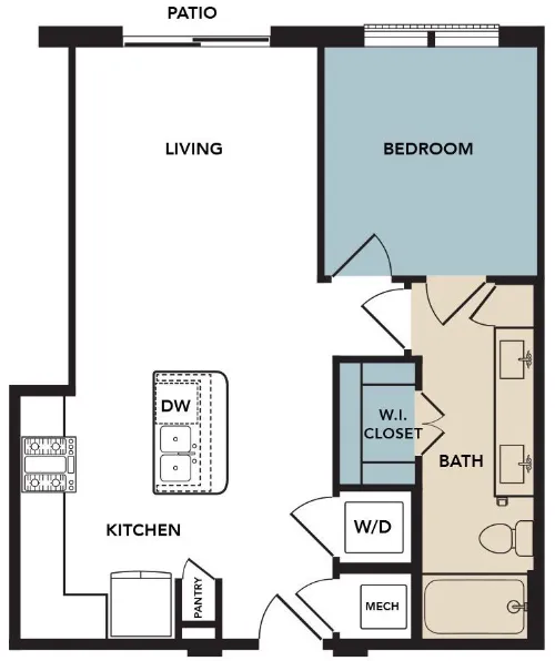 Broadstone North Lamar floor plan 12