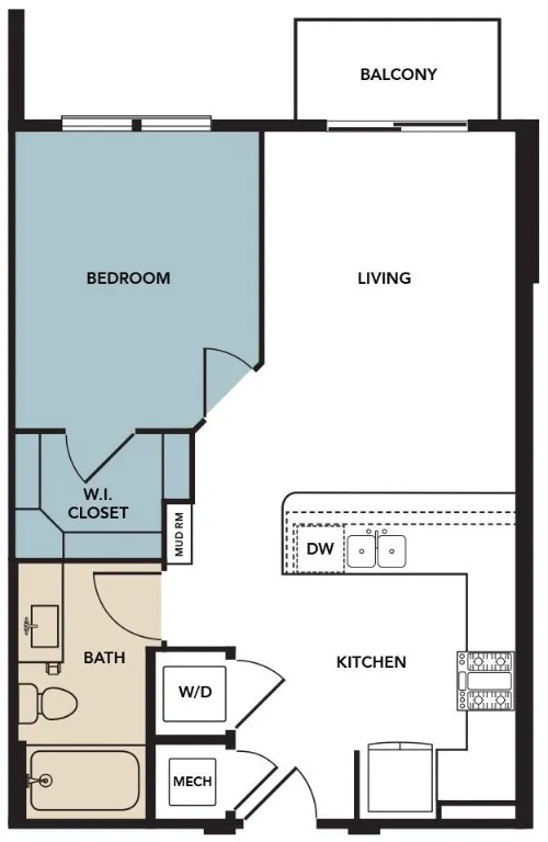 Broadstone North Lamar floor plan 2