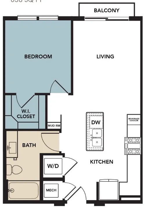 Broadstone North Lamar floor plan 3