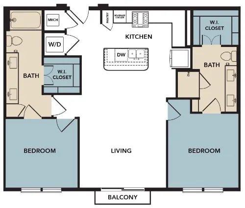 Broadstone North Lamar floor plan 4