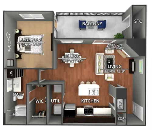 Creekside on Parmer Lane floor plan 4