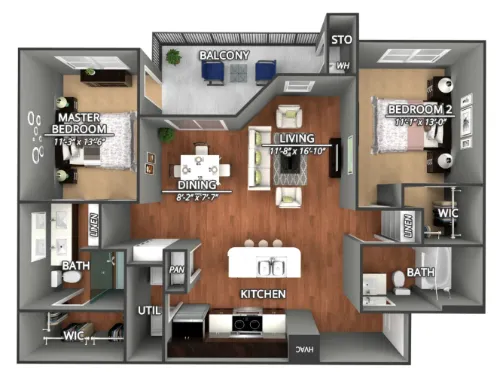 Creekside on Parmer Lane floor plan 7